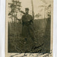 carte photo d'un lieutenant du 104°RITen tenue de combat 1914-18