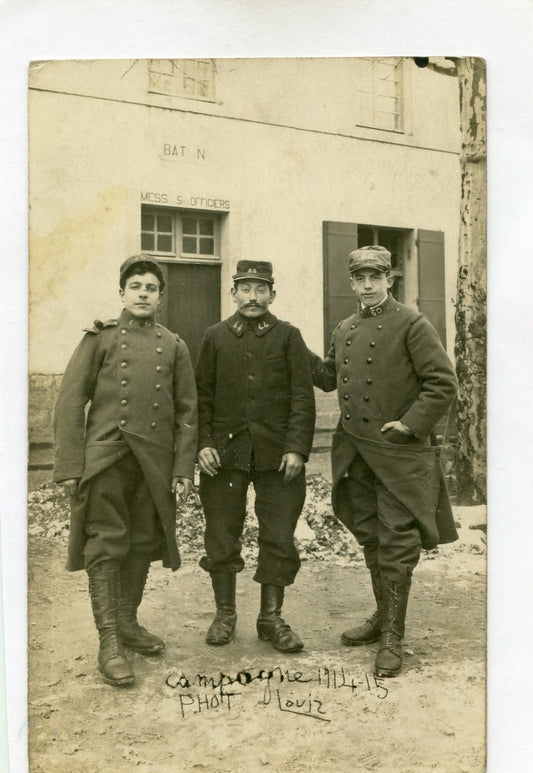 carte photo soldats 44° et 60° RI  1914-1918