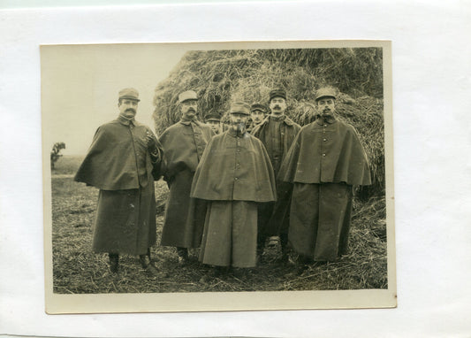 photo officiers devant Cagna NE de Baconnes Champagne 1915, 44°RAC 115x90mm