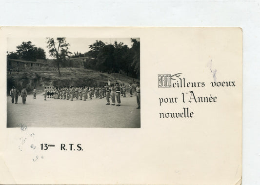 carte de Vœux du 13°régiment de tirailleurs sénégalais Algérie 1954