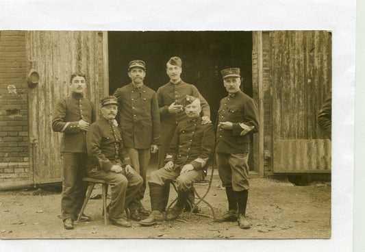 carte photo de chasseurs forestiers 1914-1918