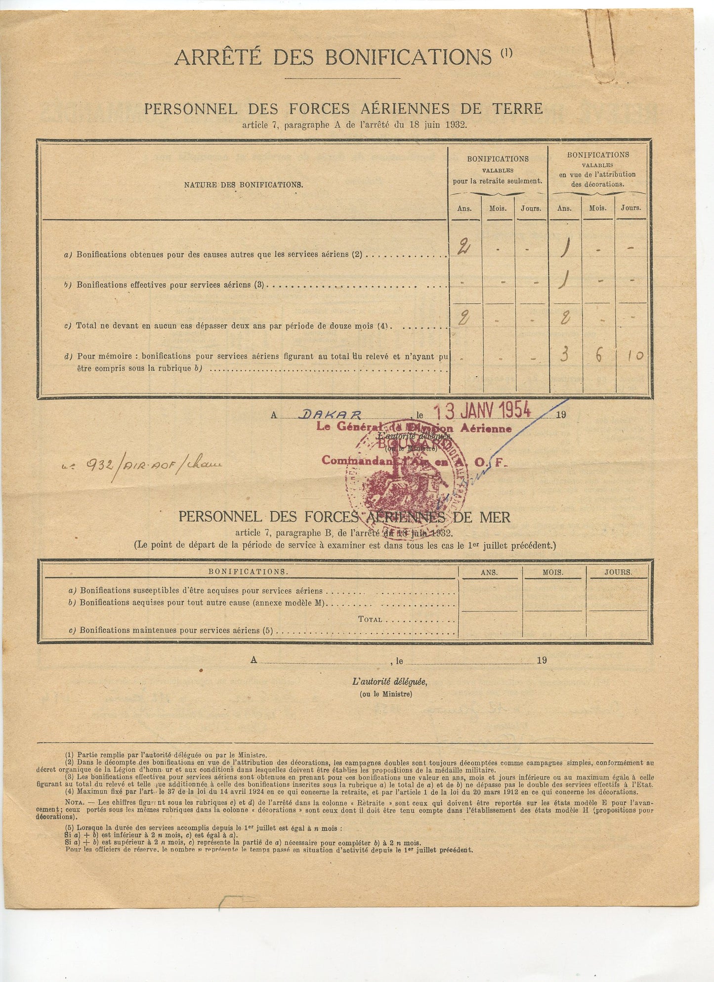 ensemble de papiers pilote GAOA aviation légère 39-45 et Indochine, Très beau parcours