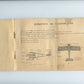 carnet de silhouettes d'avions 1914-18, avions alliés et ennemis 1917