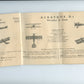 carnet de silhouettes d'avions 1914-18, avions alliés et ennemis 1917