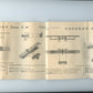 carnet de silhouettes d'avions 1914-18, avions alliés et ennemis 1917