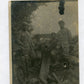 belle photo artilleurs avec canon de 75 français fort de Souville Verdun Juillet 1916 11x9 cm