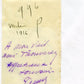 photo officier dans une tranchée à Verdun masque M2, 44°RAC, aout 1916 10,5x6 cm