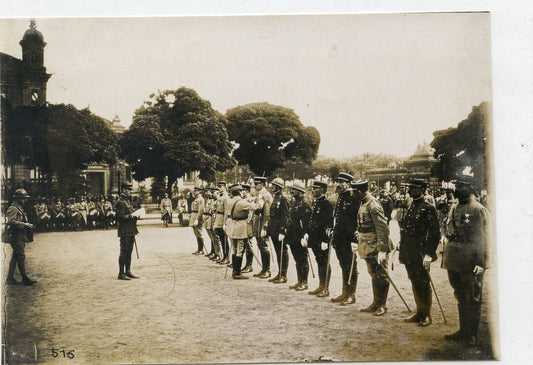 photo du général Mangin remise de décorations 14x10cm