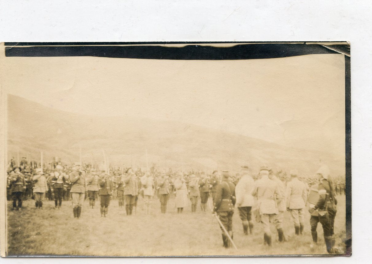 photo visite général Joffre Vosges 1915 14 x 9 cm