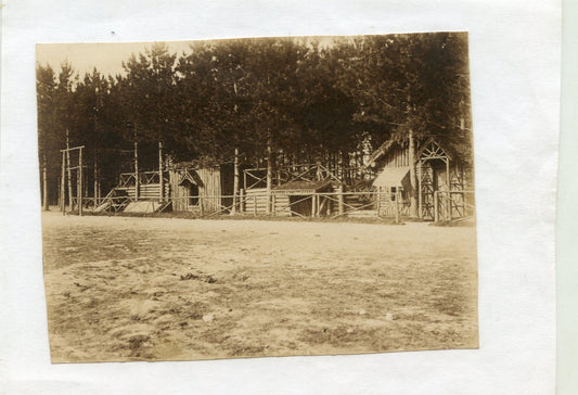 photo postes de commandement du 44°RAC Champagne juin 1915 11,5x8,5 cm