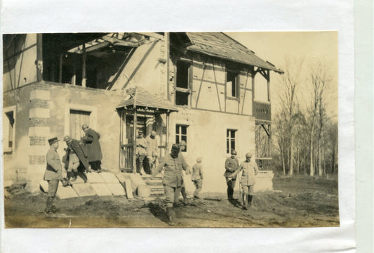 photo maison frontière à Carspach Alsace mars 1917 232°RA 14x8 cm