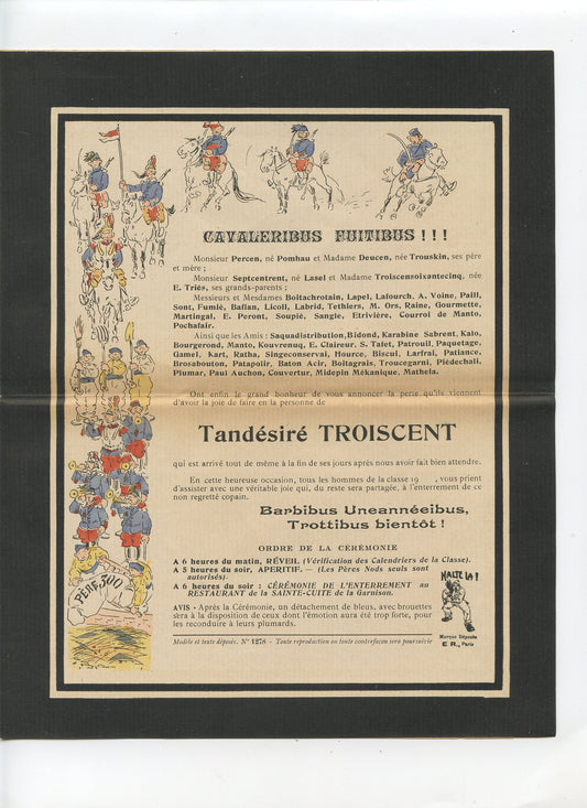 pere cent de la cavalerie vers 1910