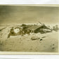 carte photo allemande soldats dans une tranchée dans la neige 1914-1918