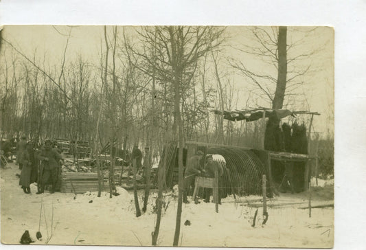 carte photo allemande parc de pionniers 1917