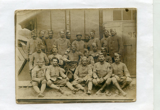 carte photo poilus mitrailleurs du 413°RI 1914-1918