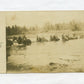 carte photo recoupée attelage d'artillerie allemande front est 1914-1918