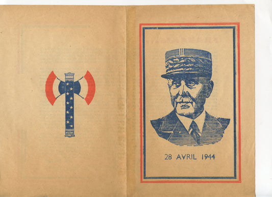 message du 28 avril 1944, Etat Français, Maréchal Pétain