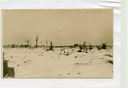 carte photo allemande zone de combats Comines France ou Belgique 1914-1918