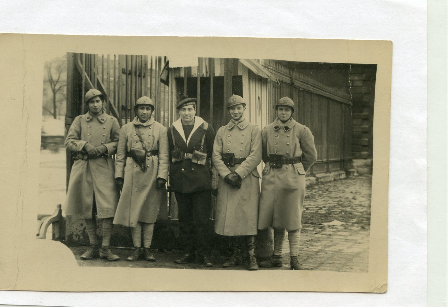 carte photo de soldats français de différentes armées années 20-30