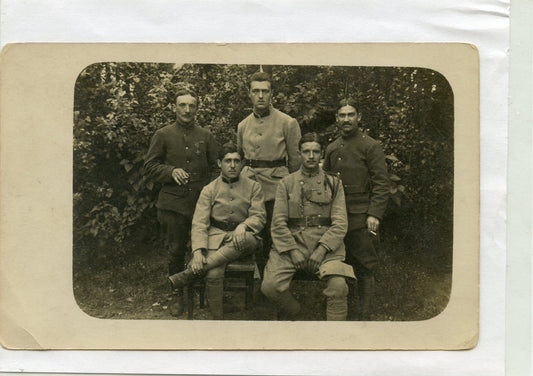 carte photo poilus troupes d'Afrique et RICM 1914-1918