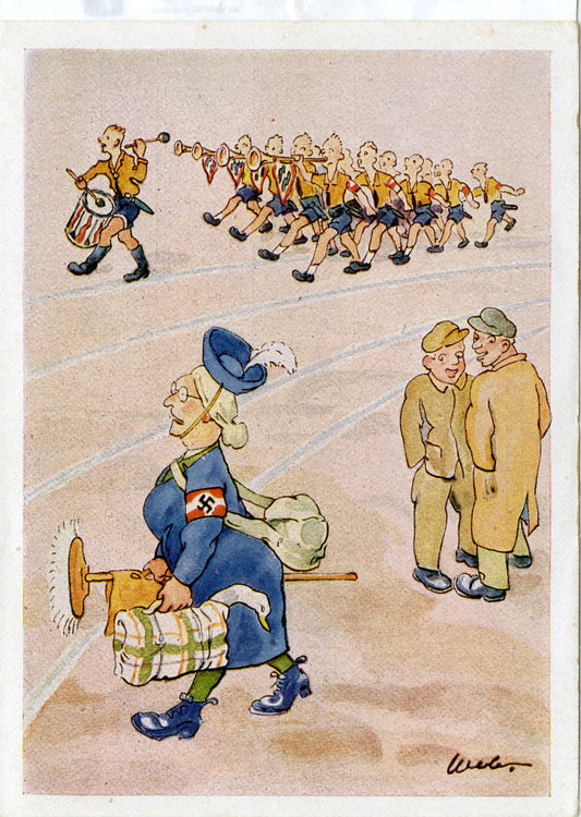 carte postale de propagande image de l'occupation nazie en Alsace 1939-45 Hitler Jungen