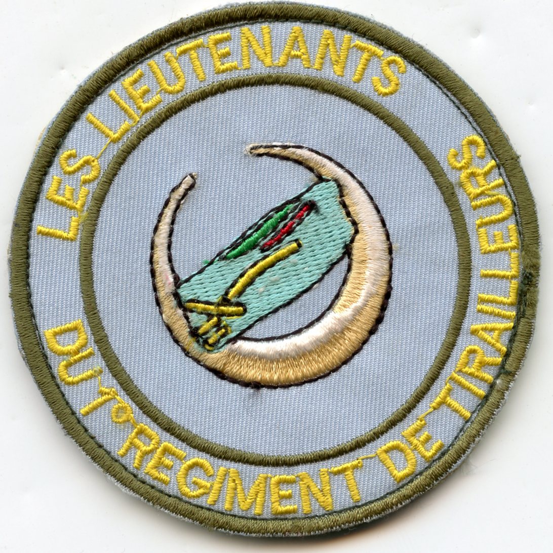 écusson les lieutenants du 1er régiment de tirailleurs