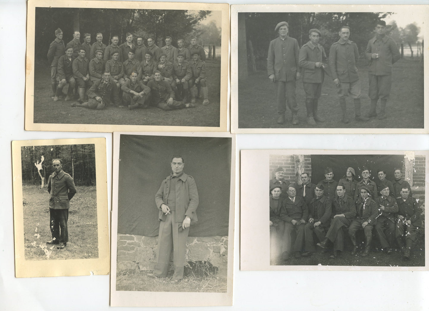 lot de photos de prisonniers français stalag 1940-44