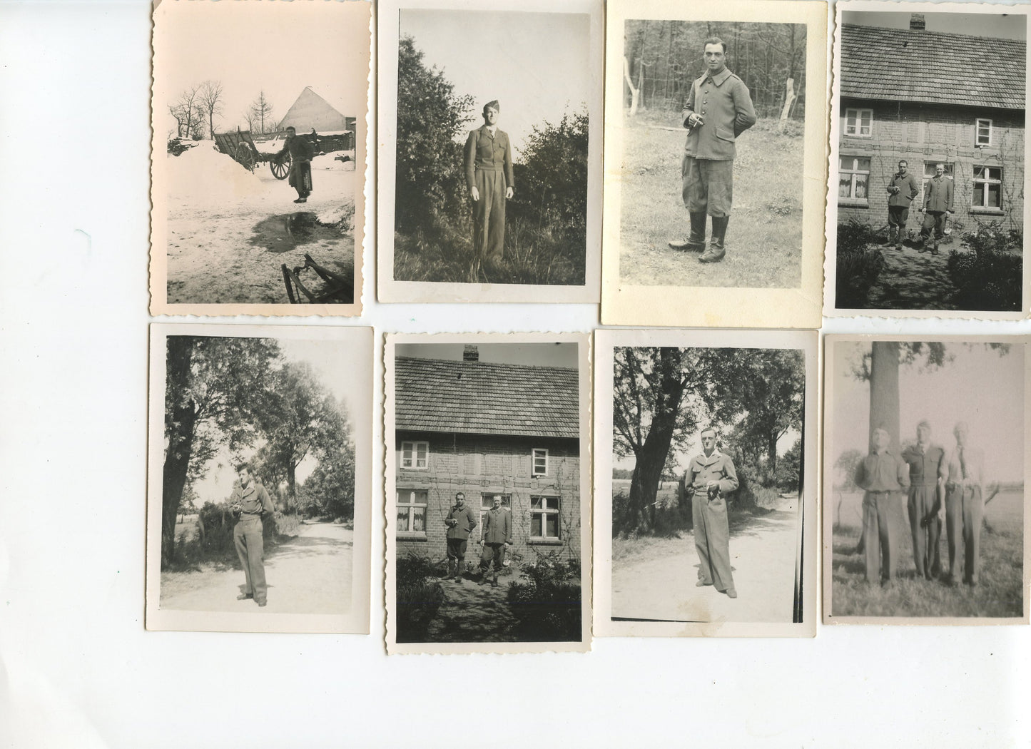 lot de photos de prisonniers français stalag 1940-44