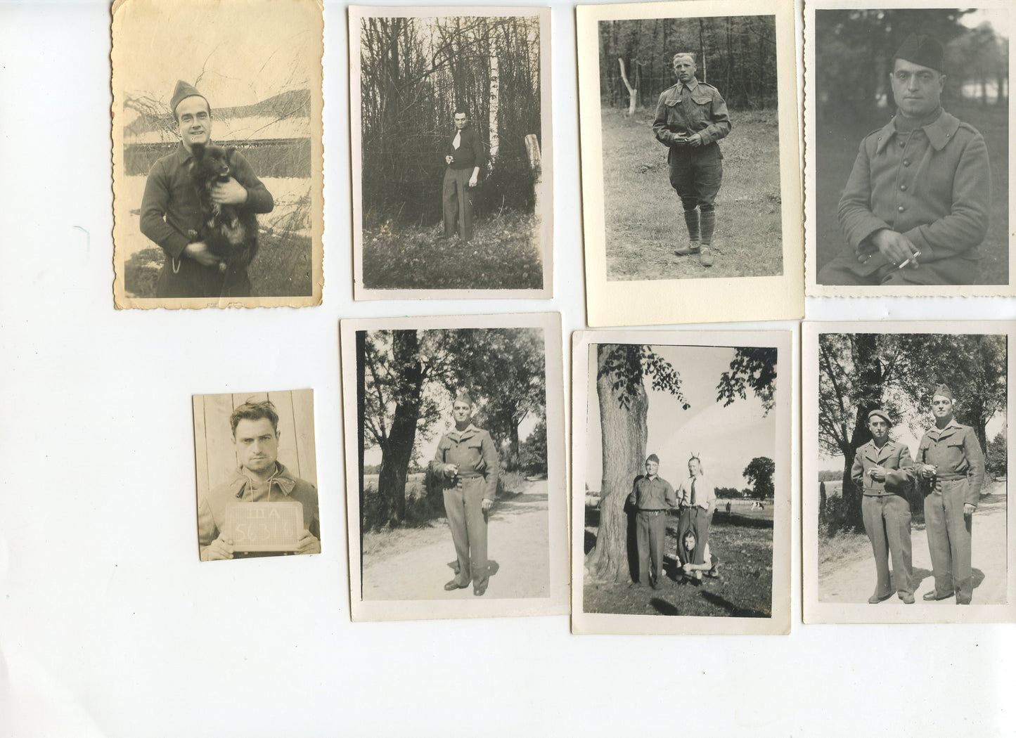 lot de photos de prisonniers français stalag 1940-44