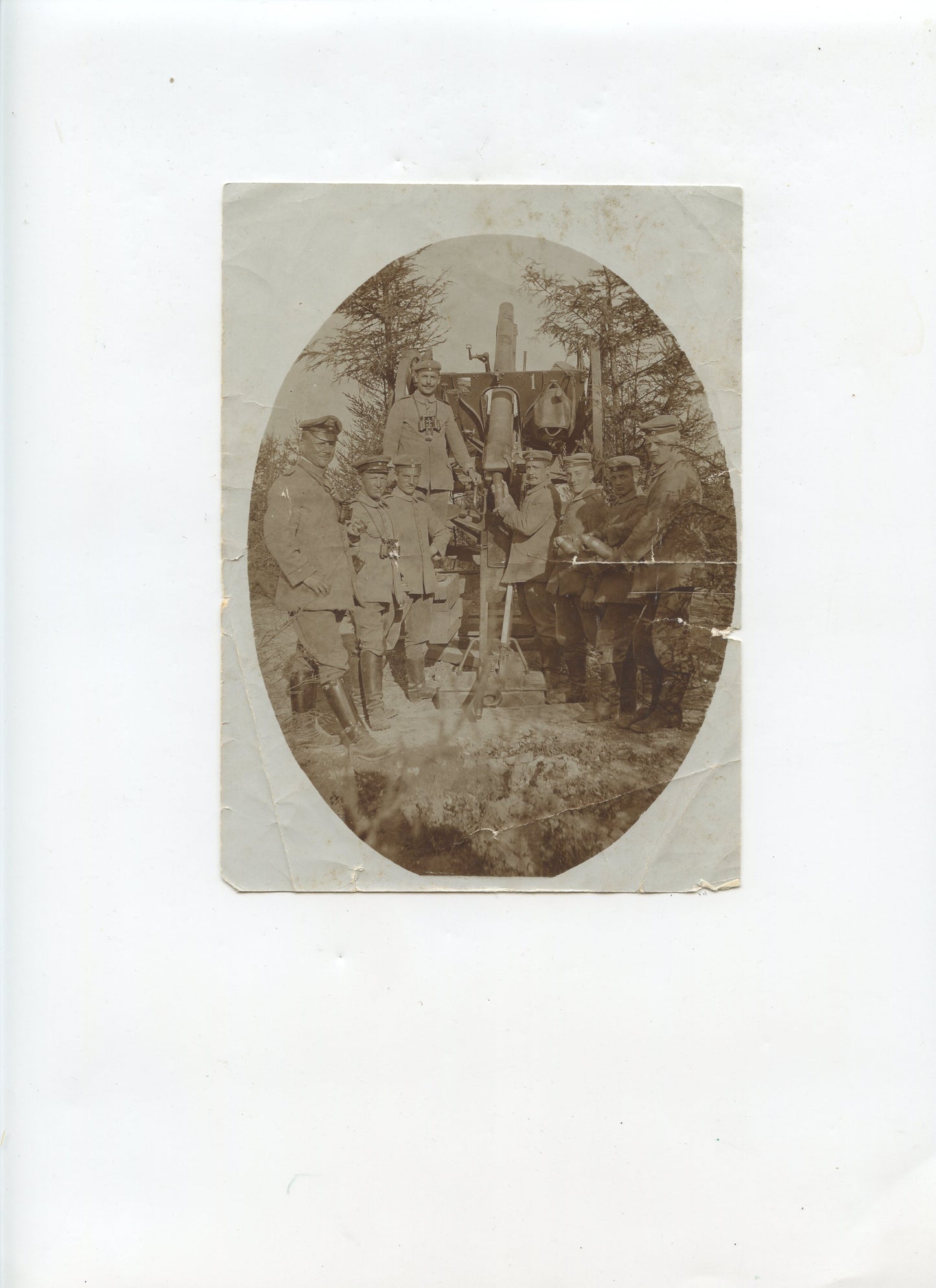 photo pièce de 77 allemande 1914-1918 16 x 12 cm