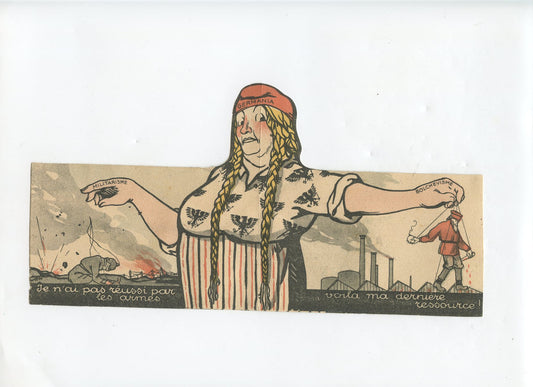 tract dépliant anti allemand 1914-1918