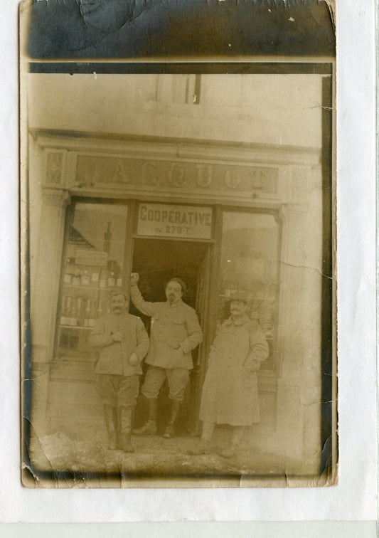 carte photo coopérative du 278° territorial 1914-1918