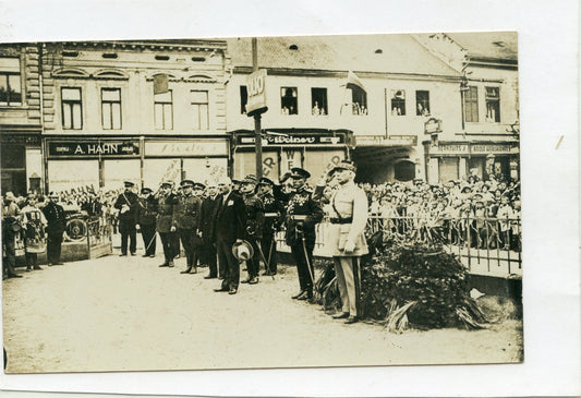 carte photo visite du maréchal Pétain en Tchécoslovaquie années 20 3