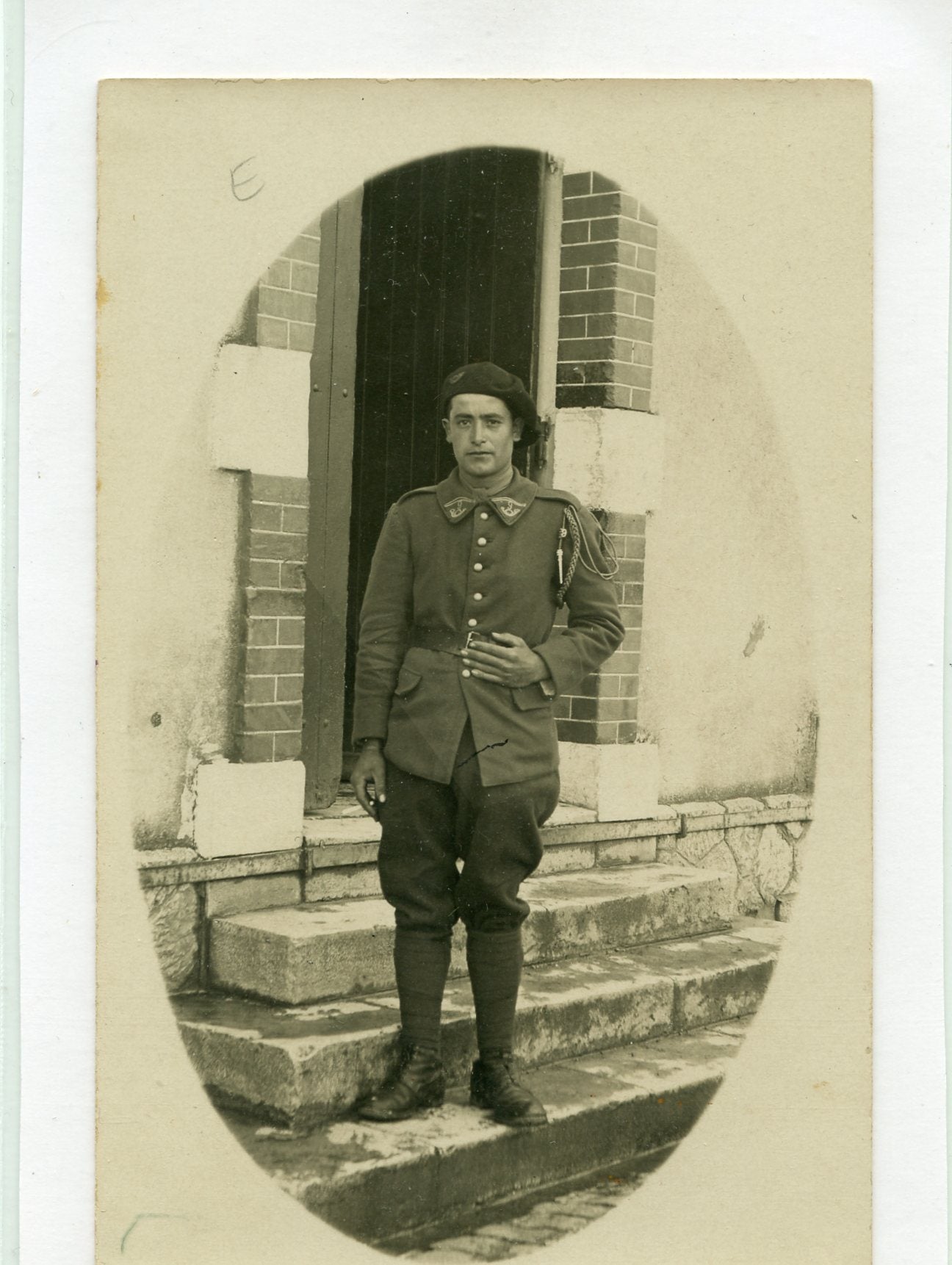 carte photo d'un chasseur du 9°BCP vers 1920