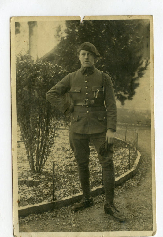 carte photo d'un chasseur du 3°BCP vers 1920