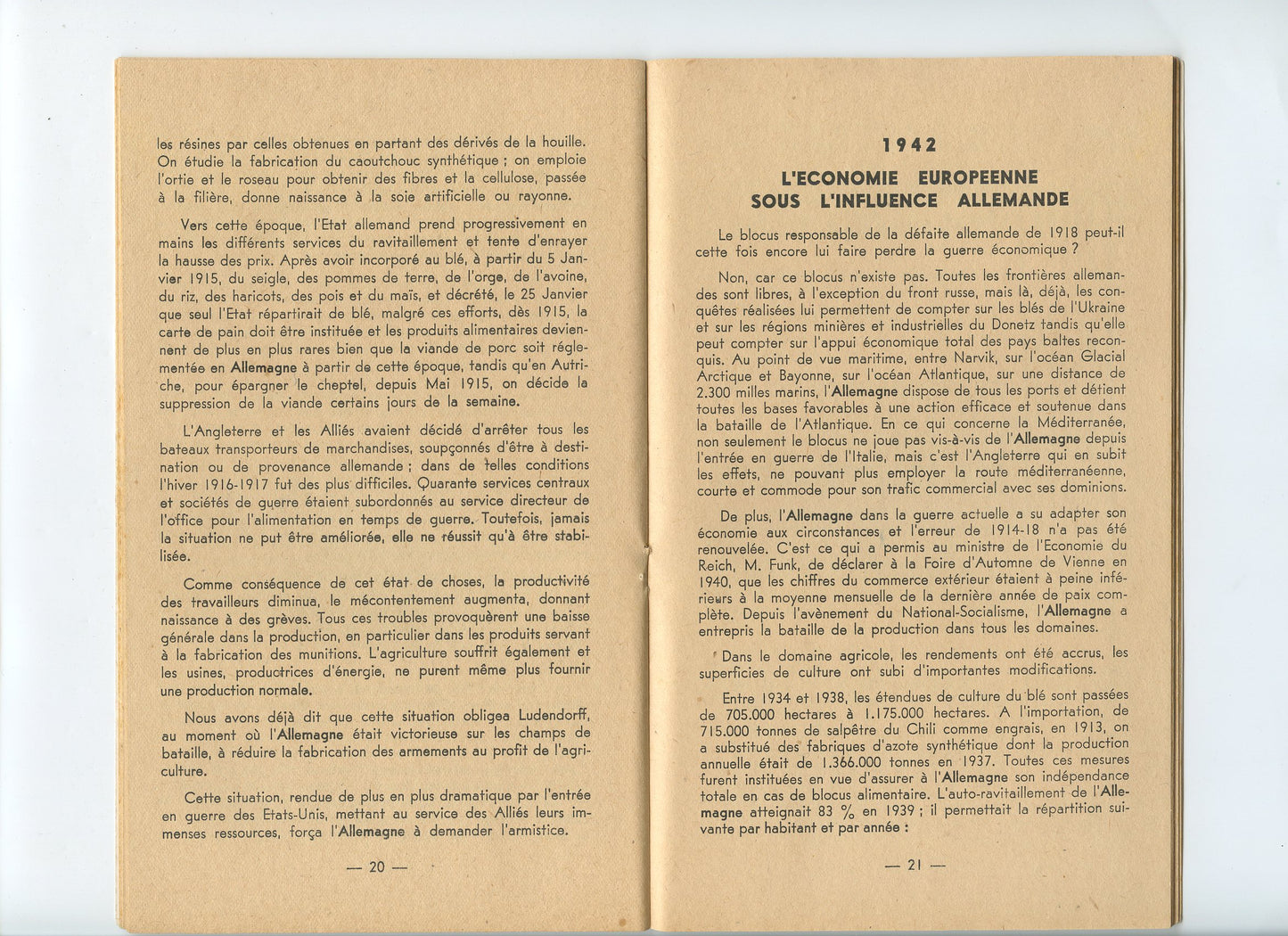 livret pourquoi l'Allemagne va gagner la guerre, Maréchal Pétain, Vichy, Etat Français