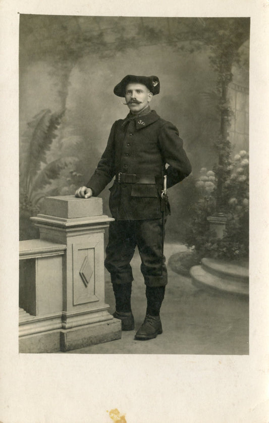carte photo chasseur du 30°BCA 1914-18
