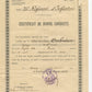 lot de 3 diplômes CBC 26°RI, interalliée 21°RI colonial, lettre chevalier étoile d'Anjouan