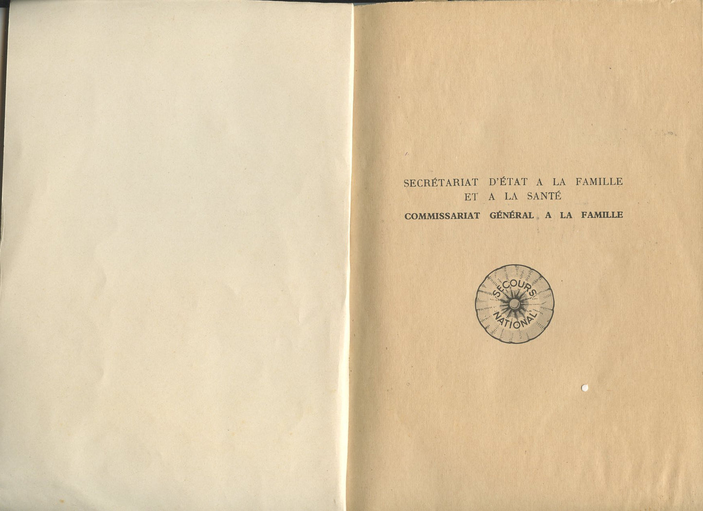 livret l'instituteur et son rôle dans la famille française, Vichy, Etat Francais