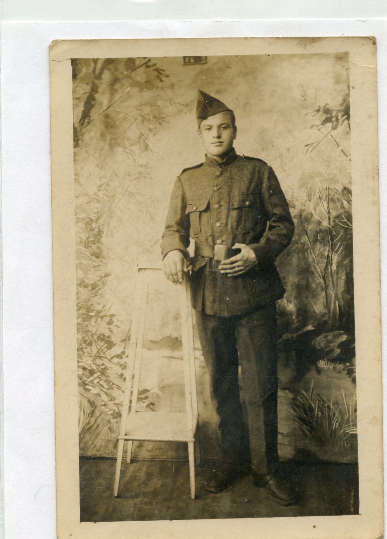 carte photo d'un soldat belge 1914-1918