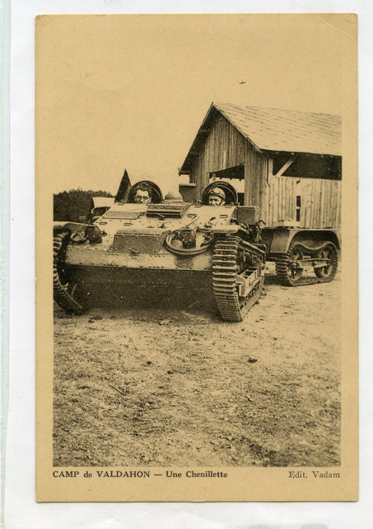 carte postale chenillette française 1939-40