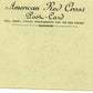 carte postale Ambulance service croix rouge US 1914-1918