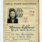 carte de membre du cercle sportif Saigonnais Indochine pour une femme 1949