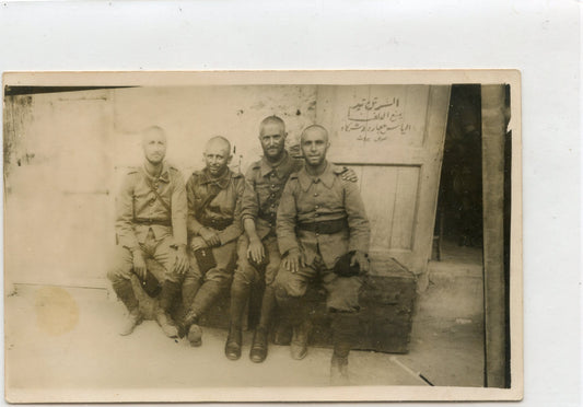 carte photo de soldats français en Syrie vers 1920-1930