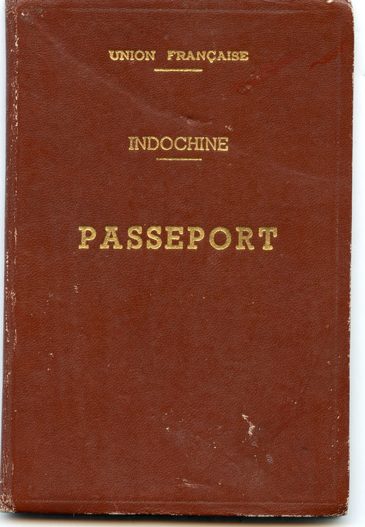 passeport de l'union Française Indochine pour une femme 1950