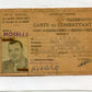 carte d'identité du service des essences et carte du combattant du même homme