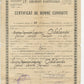 certificat de bonne conduite d'un artilleur du 25°RA Chalons en Champagne décédé en 1910