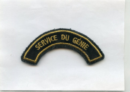 banane de bras service du génie avec crochets au dos