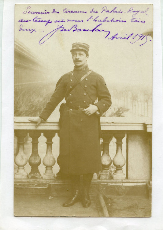 carte photo lieutenant du 117°RI équipé 1915