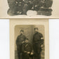 2 cartes photos d'infirmiers du 60° régiment d'artillerie une devant abri 1915 2